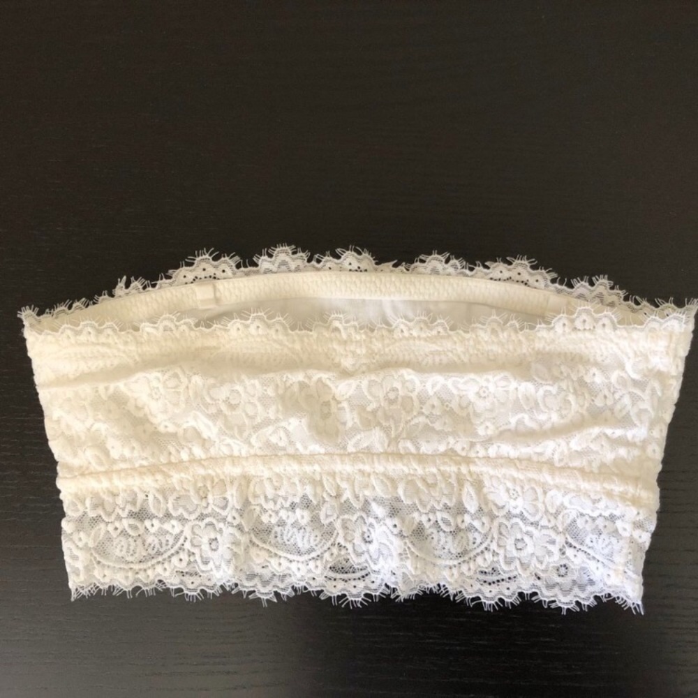 Aerie White Lace Bandeau - Picture 3 of 7